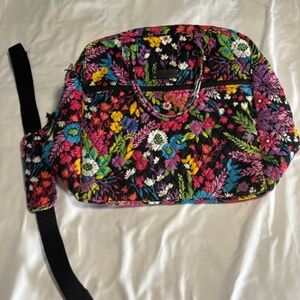 Vera Bradley Weekender bag in "Field Flowers" pattern.